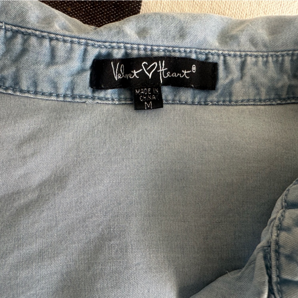 Denim style button down - Picture 2 of 6